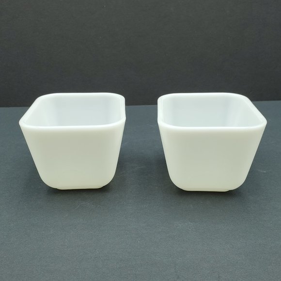 Pyrex Town & Country Refrigerator Dishes White Dish Brown Pattern Fridgies - Picture 3 of 8